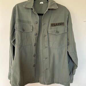 US Army Green Button-Up Shirt